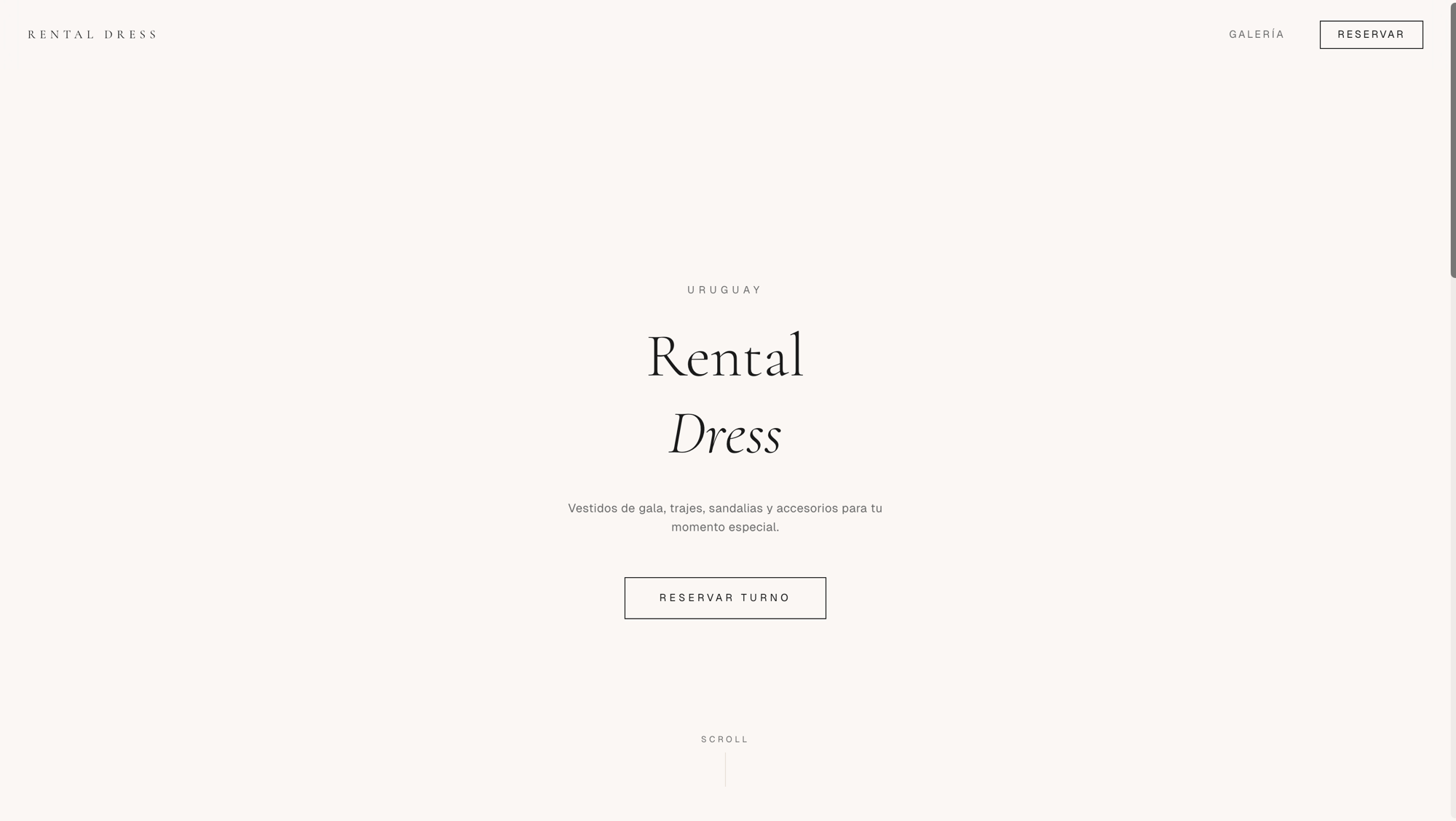 rental dress — alquiler de vestidos uruguay